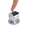 4-Figure Hand Tally Counter, Laps Counter Silver Counter Clicker Counter