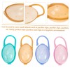 BIUDECO 8pcs Pacifier Holder Case Newborn Pacifier Storage Box Clips