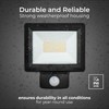 Luceco Outdoor Security LED Floodlight with PIR Motion Sensor for