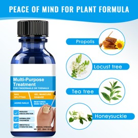 30ml Nagelpflege für Fußnägel,Nagelhärter,Repariert Beschädigte Verfärbte Nägel,Schutz und Stärkung Nagelhaut,Spendet Feuchtigkeit,für raue, spröde sowie gespaltene Fuß- und Fingernägel