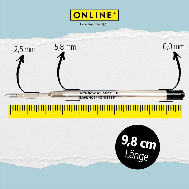 Soft Flow refill, black width M