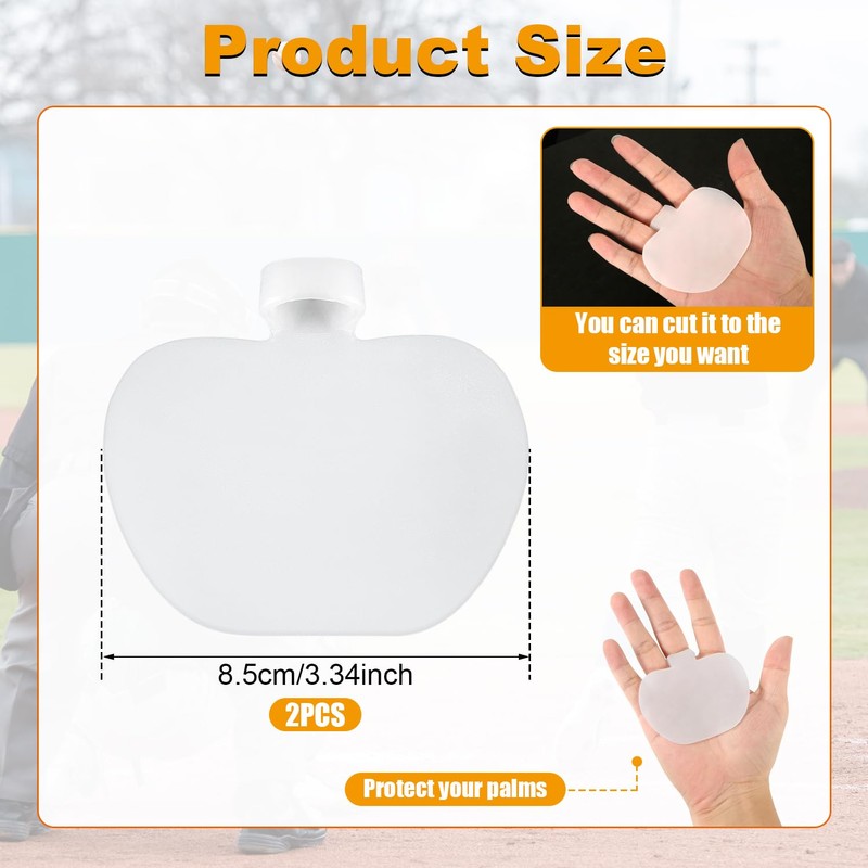 2pcs Baseball Palm Pads, Batter Training Gloves Baseball Unisex Adult