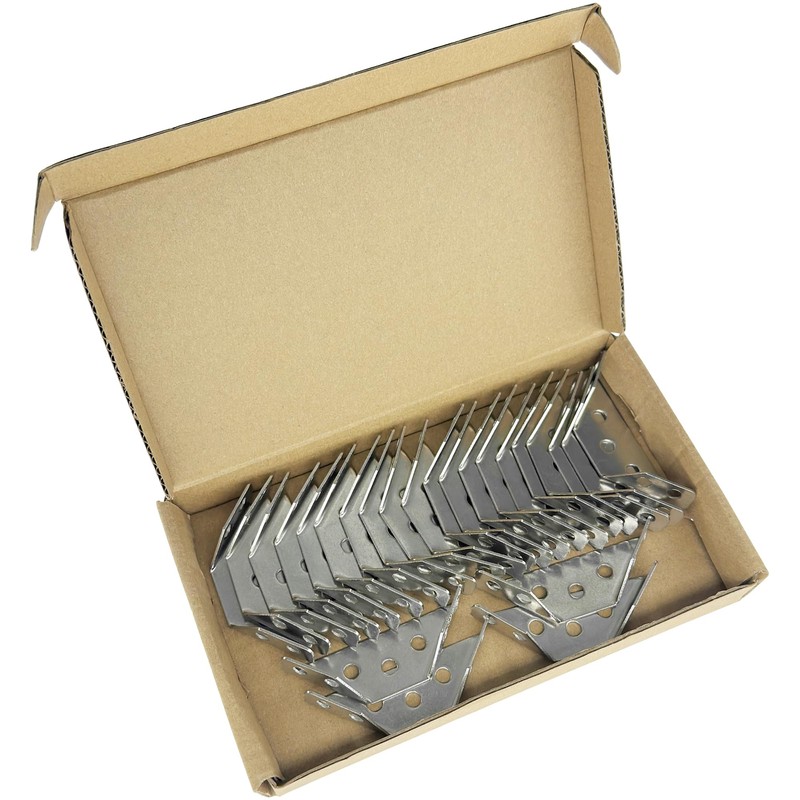 24 PCS Stainless Steel Triangle Support Frame Corner Brackets, Furniture