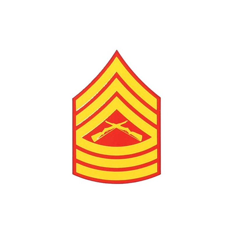 USMC E-8 Master Sergeant MSgt. Decal - Veteran Owned Business