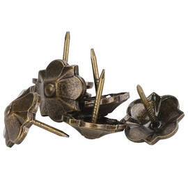 Upholstery Nails, 20Pcs Thicken Flower Pattern Furniture Nails Antique Upholstery Tacks for Headboards Sofa Fixed Decoration 20 x 22mmNails