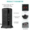 YUTUKI Extension Lead PRITEK 12 Way Outlets 1000J Surge Protector