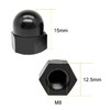 50 Pieces M8 Nylon Acorn Nut Plastic Bolt Nut Caps