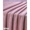 Bliss Womens Travel Blanket Set - 4 Piece Plush Microfiber