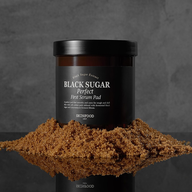skin food [Skinfood] Black Sugar Perfect Smooth First Serum Pads