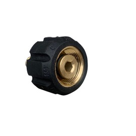 HOTEISON High Pressure Washer High Pressure Hose Connection Different Diameter Fitting Conversion Adapter M22 Female Thread (Shaft Center 0.6 inches (15 mm) x G1/4 Male Thread