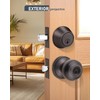 Brotima 4 Pack Keyed Alike Front Door Knob and Deadbolt