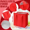 Locmeo 10 Pcs Insulated Shopping Bags For Groceries Large Reusable