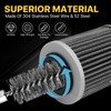 Lainballow 22 Pcs Stainless Steel Wire Brush, Twisted Wire Bore