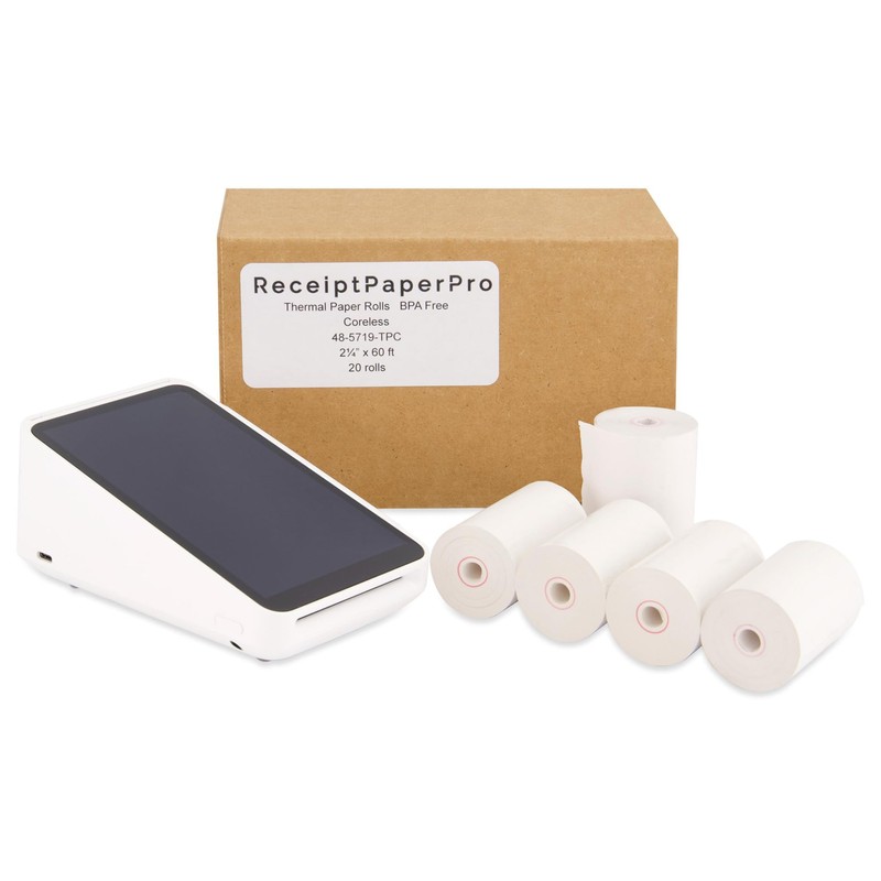 ReceiptPaperPro 2 1/4” x 60 ft Coreless Thermal Paper Receipt