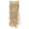 7Pcs 16 Clips 23"-24" Thick Curly Straight Full Head Clip