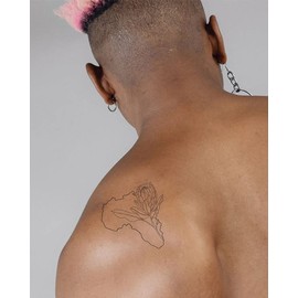 Inkbox Temporary Tattoos, Semi-Permanent Tattoo, One Premium Easy Long Lasting, Water-Resistant Temp Tattoo with For Now Ink - Lasts 1-2 Weeks, Exuberance, 4 x 4 in