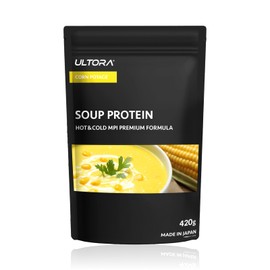 ULTORA Soup Protein, 14.5 oz (420 g), No Artificial Sweeteners, Made in Japan, Just Pour Hot Water, Easy Cooking, 30 Day Supply (Corn Potage)