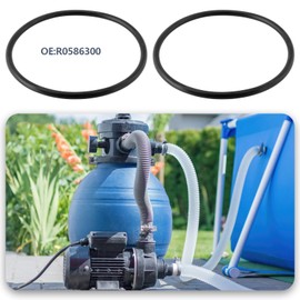 Briny River Pack of 2 R0586300 Large Collar O-Ring Compatible with Zodiac Nature 2 Fusion Fusion Soft Vision Series Seal for Pool Filter Systems 105 x 95 x 5 mm