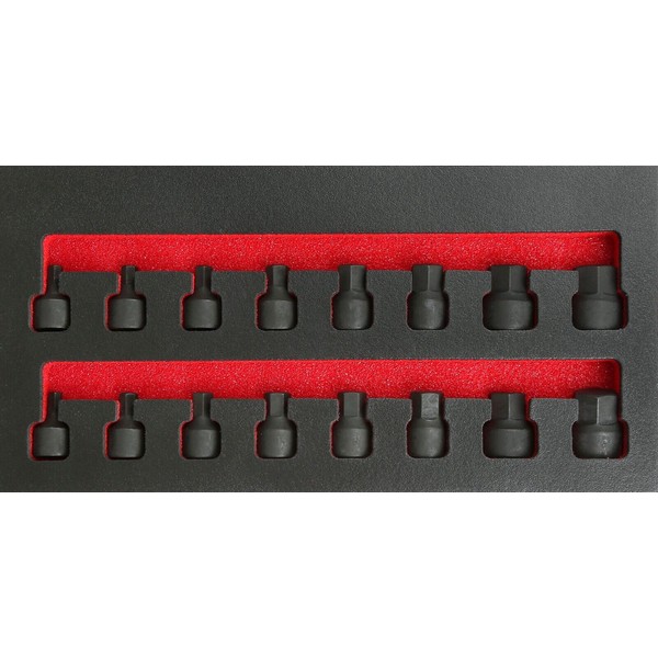 Unbranded 3/8 Inch Drive Low Profile Impact Hex Driver Set