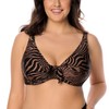 VIVISENCE Bikini Bra Women's Swimwear Soft Cups Striped Adjustable EU