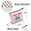 JXGZSO Funny Sass Queen Cosmetic Bag Humorous Qoutes Hotter Than