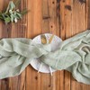Aoksunova Cheesecloth Wedding Table Runner, Eucalyptus Green, Muslin, Chiffon, 400