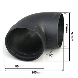 GIONAR 75 mm Auxiliary Heater Accessory Set - Air Outlet, Exhaust Pipe, Diesel Heating Replacement Parts for Efficient Heat, Heat Resistant, Exhaust Connection Included, Auxiliary Heater Diesel