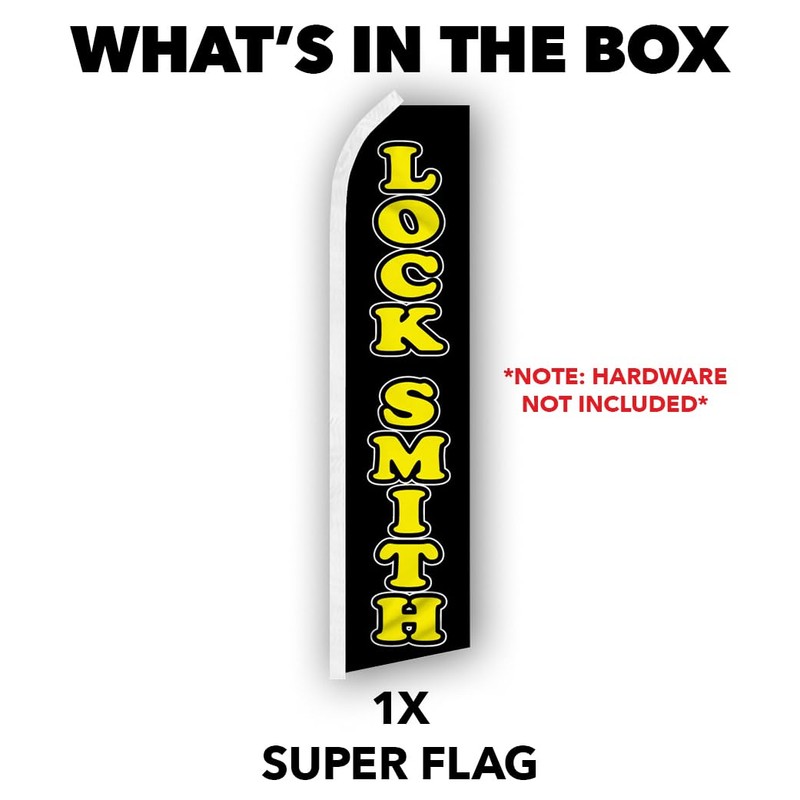 Locksmith Swooper Advertising Flag - Perfect for Locksmiths, Key Kiosks,