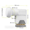 Goobay 67273-GB Octo LNB Weather Protect