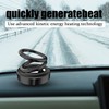 Unbranded Solar Powered Double Ring Kinetic Heater Auto Rotating Car