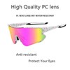 Eninedeuisou Sunglasses Cycling Glasses TR90 Frame for Men Women UV