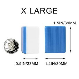 USA MJ TABLE .COM Complete Chinese Filipino Mahjong Set, 144 Tiles, Dice, Chips, Wind Indicator, English Instructions (Box Blue)