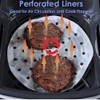 8 inch Air Fryer Parchment Paper Liners, 200pcs Round Perforated