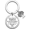 JMIMO Neighbours Gifts Neighbours Keyring Keychain for Women Men Chance