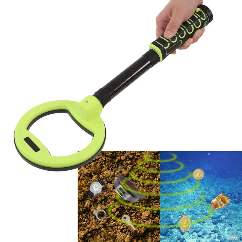 LED Metal Detector Round Head and Short Rod Handheld Metal
