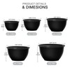 Greentainer Plastic Mixing Bowls with Lids Set for Kitchen, Nesting