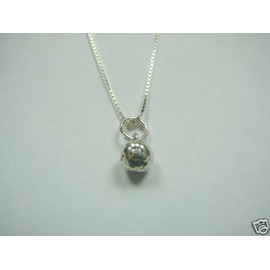 Unbranded Sterling Silver Soccer Necklace, Solid, 18" Length