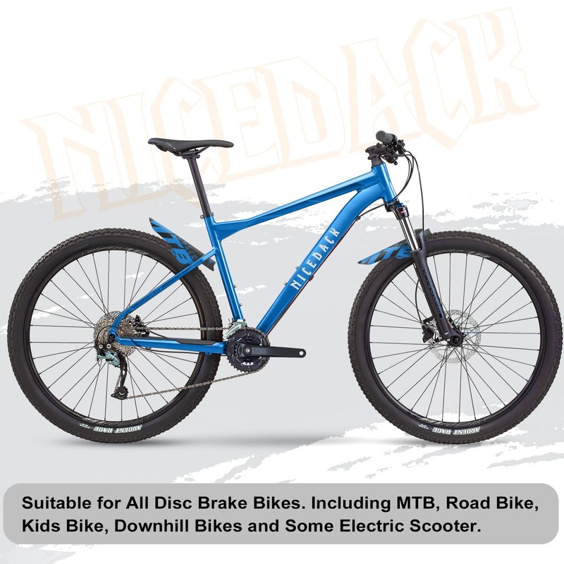 NICEDACK Mudguards Mountain Bike, 2 Pieces Mudguard Fit 20-29 Inch