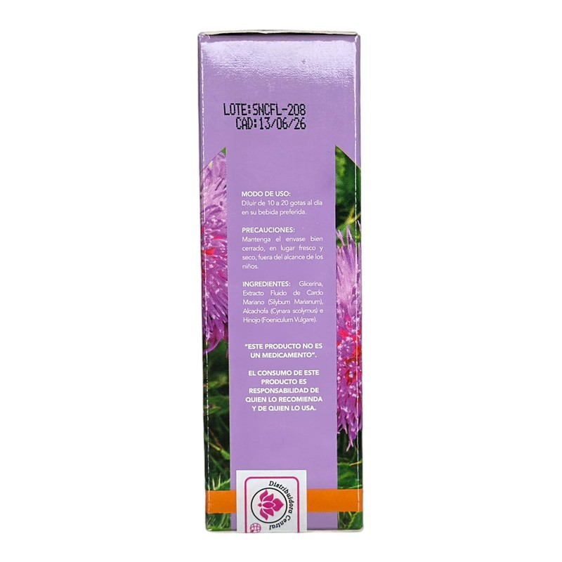 Sheló NABEL Milk Thistle, Cardo Mariano DIetarry Suppliment, Herbal Liquid
