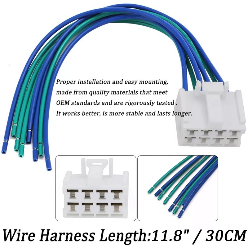 Micarun 8 Wires HVAC A/C Climate Control Panel Connector Wiring