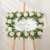 Dolicer 2Pcs 13Ft Artificial Eucalyptus Garlands with Flowers - 8