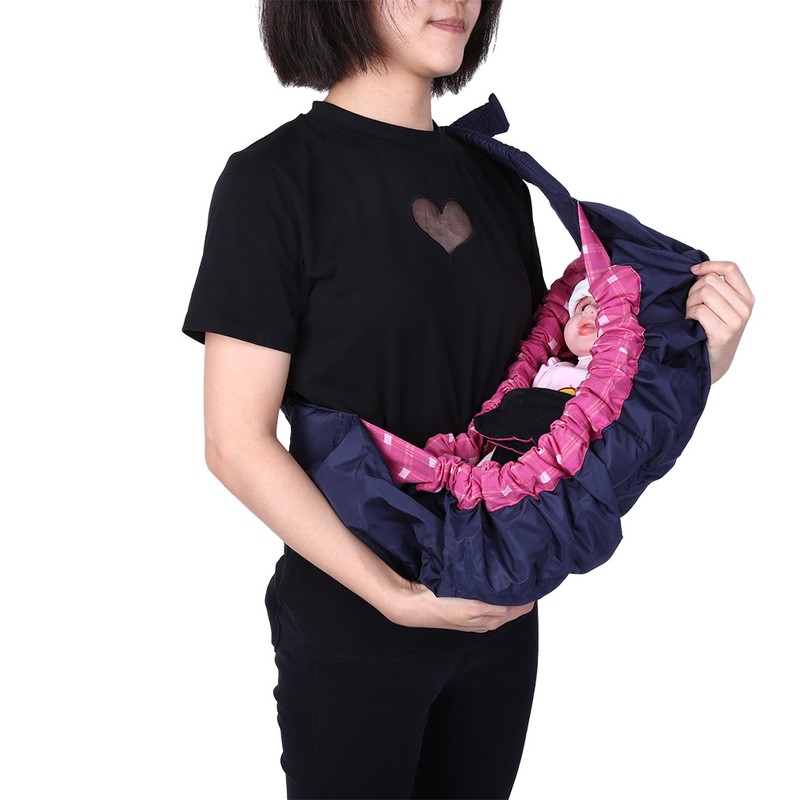 1Pc Adjustable Side Carry Economic Newborn Baby Wrap Carrier Front