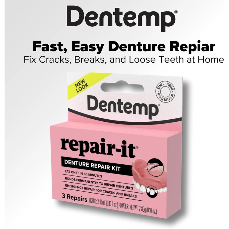 D.O.C. Repair-It Advanced Formula Denture Repair Kit 3 ea