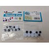 Bel-Tree 12 Packs Bel-Tree Movable Black Wiggle Googly Eyes 12mm