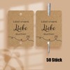 Pack of 50 Wedding Labels, Wedding Decoration, Let Our Love