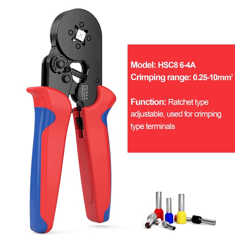 1200 Pieces Insulated Wire Terminals Kit, AWG23-7 Self-Adjustable Ratchet Wire