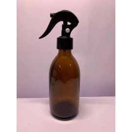 Meliars Botella Cristal 250 Ml Ambar Con Bomba Atomizadora (10 Pzs)