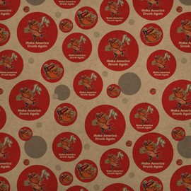 GRAPHICS & MORE Trump Make America Drunk Again with Beer Premium Kraft Gift Wrap Wrapping Paper Roll
