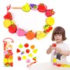 Classic World - Classic World World wooden threading beads, fruit,