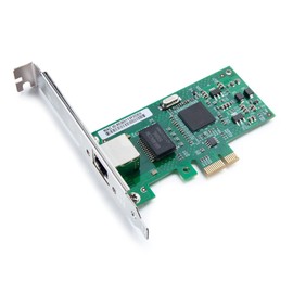 Gigabit PCIe NIC with Intel 82573 Chip, 1Gb Network Card Compare to Intel 82573 NIC, Single RJ45 Port, PCI Express X1, Ethernet Card with Low Profile for Windows/Windows Server/Linux